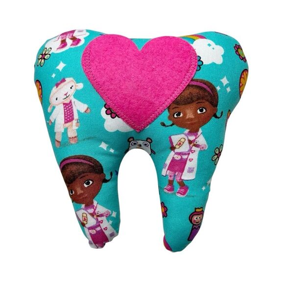 Tooth Fairy Pillow Hand Crafted - Doc McStuffins Disney Jr - Picture 2 of 2